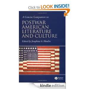 Concise Companion to Postwar American Literature and Culture (Concise 