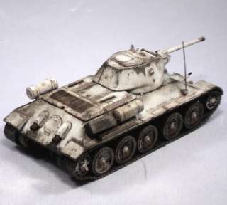 Built 1/48 Russian Winter T34 76 Soviet Tank  