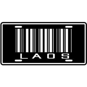 NEW  LAOS BARCODE  LICENSE PLATE SIGN COUNTRY