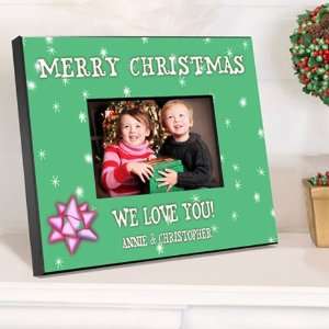  Wedding Favors Personalized Green Holiday Picture Frame 