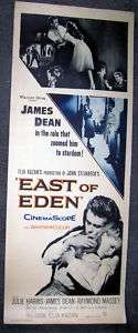 EAST OF EDEN original rolled 14x36 poster JAMES DEAN  