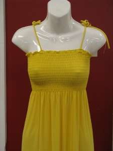 Item New With Tags Solid Mini Sun Dress with Tie up Spaghetti Straps 