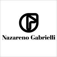 Nazareno Gabrielli Silk Navy Horses Tie. MADE IN ITALY. 3.6 Wide 