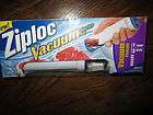 Ziploc Vacum Starter Kit Vacum Sealer Includes 1 Pump 3 Bags NEW 