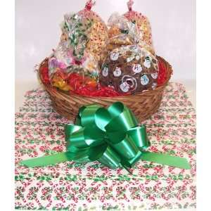   Christmas Day Treat Christmas Basket no Handle Candy Cane Wrapping