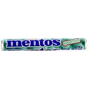 Mentos Spearmint Chewy Dragees ( 38 g )  Grocery & Gourmet 