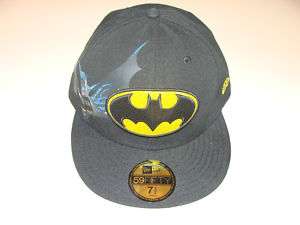 Batman New Era Hat Cap 7 1/2 Materialize Black DC NWT  