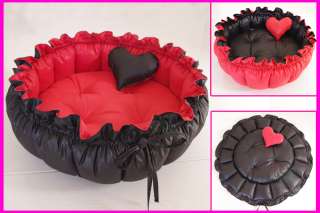 New Waterproof Handmade Dog Cat Bed House Cushion Red  