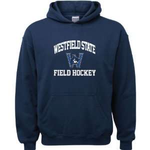  Westfield State Owls Navy Youth Field Hockey Arch Hooded 