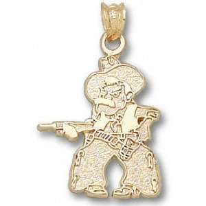  New Mexico State Aggies 10K Gold Cowboy Pendant Sports 