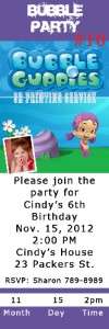 Birthday Invitations Bubble Guppies Thank U Cards Candy Wrap Sticker 