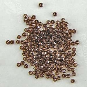 24 2mm Swarovski crystal round 5000 Smoked Topaz beads  