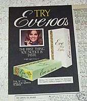 1984 Eve cigarette Cigarettes girl smoking VINTAGE AD  