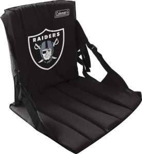 Oakland Raiders Stadium Seat NFL Coleman Folding Waterproof Chair New 