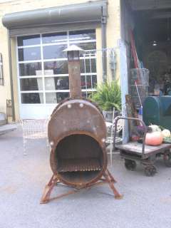 Custom Cast Iron Chiminea Outdoor Fireplace  