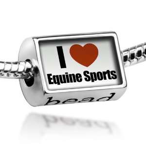  Beads I Love Equine Sports   Pandora Charm & Bracelet Compatible 