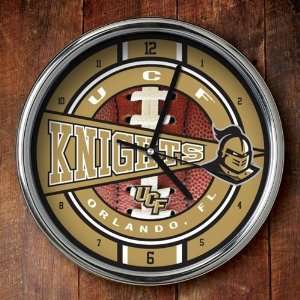  Central Florida Golden Knights Chrome Clock With Easel 