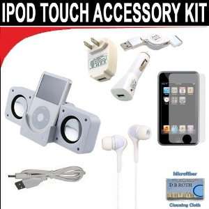  kit for iPod Touch 7/16/32GB. Includes White portable stereo speaker 