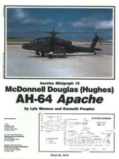 AEROFAX MINIGRAPH 18 McD (HUGHES) AH 64 APACHE US ARMY  