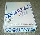 SEQUENCE Family Strategy Board Game Jax Ltd 1995 COMPLETE + Free 