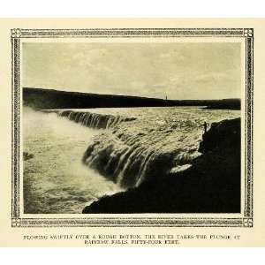  1908 Print River Rainbow Falls Missouri Montana Scenery 