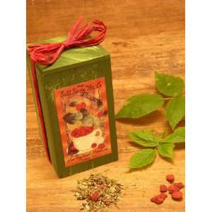 Salt Spring Tea New England Memories Raspberry Herbal Tea   1.9oz Box 
