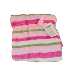 Carters Super Cozy Pink Stripe Blanket