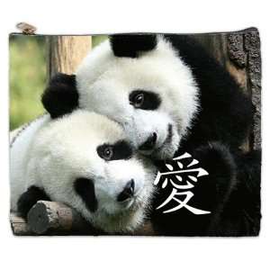    Chinese Loving Little Panda Cosmetic Bag Extra Large Beauty