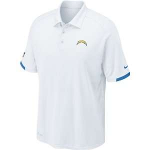 San Diego Chargers White Nike 2012 Sideline Dri Fit 