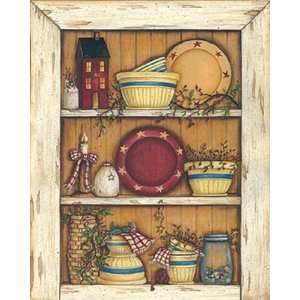 Worn Out Country Cupboard by Mary Ann June 16x20  Kitchen 
