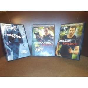   Bourne Supremacy  The Bourne Ultimatum) FULL SCREEN EDITIONS Movies