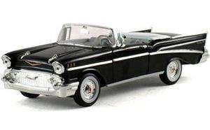 1957 Chevrolet Bel Air Convertible 132 Diecast Car   Black 