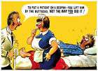 bamforth a patient on a bedpan fun cartoon metal sign location united 