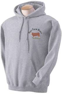 Simmental Beef Bull Custom Farm Name Embroidered Sweatshirts Small   3 