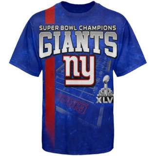 Super Bowl 46 Champs Champions New York Giants NY Tee Player T Shirt 