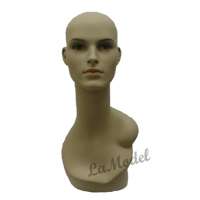 Female Head Mannequin, Mannequin Head #WH08 Brown  