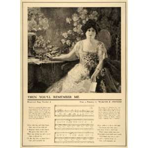  1911 Print Then Youll Remember Me Song William Stevens 