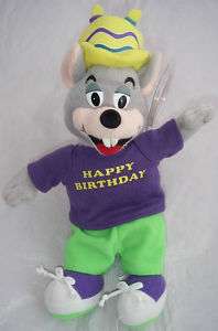 2006 Plush Chuck E Cheese Happy Birthday Cake Hat Rat  