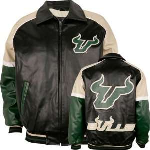 South Florida Bulls Varsity Faux Leather Jacket  Sports 
