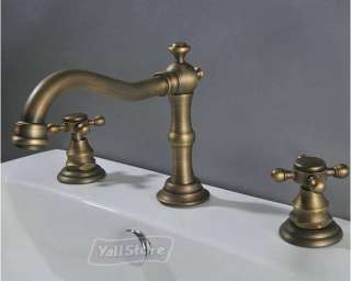 New Antique Copper Two Handles Kitchen Bath Sink Faucet  