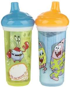 Munchkin SpongeBob SquarePants Insulated Spill Proof Cups 9oz 3 Pack 