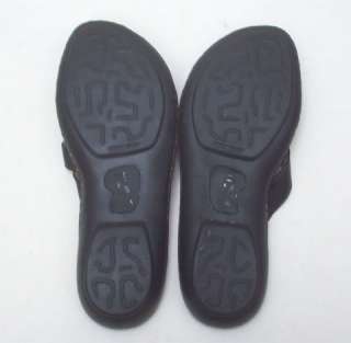   40.5 EUR   BORN leather comfy thong slide sandal strappy shoes  