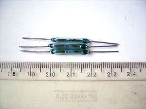 Reed Glass Magnetic Switch Green 20mm Rhodium NEW 20pcs  