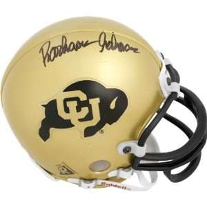  Rashaan Salaam Autographed Mini Helmet  Details Colorado 