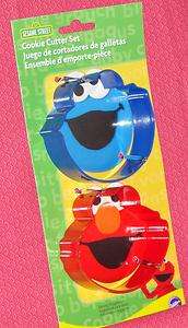 Elmo and Cookie Monster, COOKIE CUTTERS, 2 PACK, METAL, WILTON  
