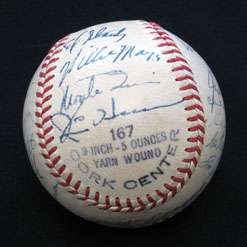 1951 New York Giants team signed baseball (26 sigs)  