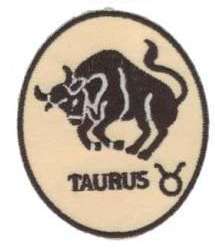 Zodiac Taurus Embroidered Iron On Patch wx0083  