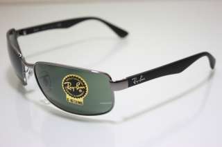 Rayban 3478 004 63mm Gunmetal Wrap Around Sunglasses New 805289669401 
