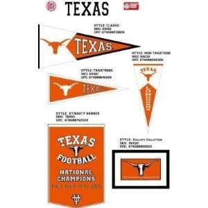  Texas Longhorns   Gallery Collection (Pennants) Sports 