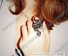 Fashion Cool Cute Punk Style Bling Dazzling Crystal Snake Ring